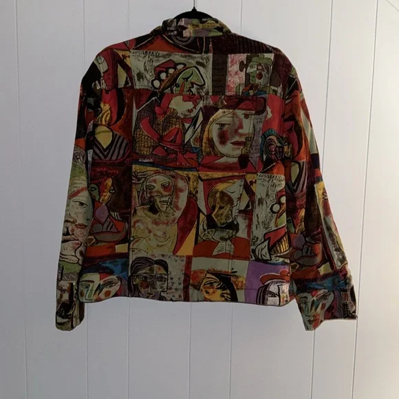 Mirror Image Picasso Art Style Jacket size XL - Picture 9 of 16